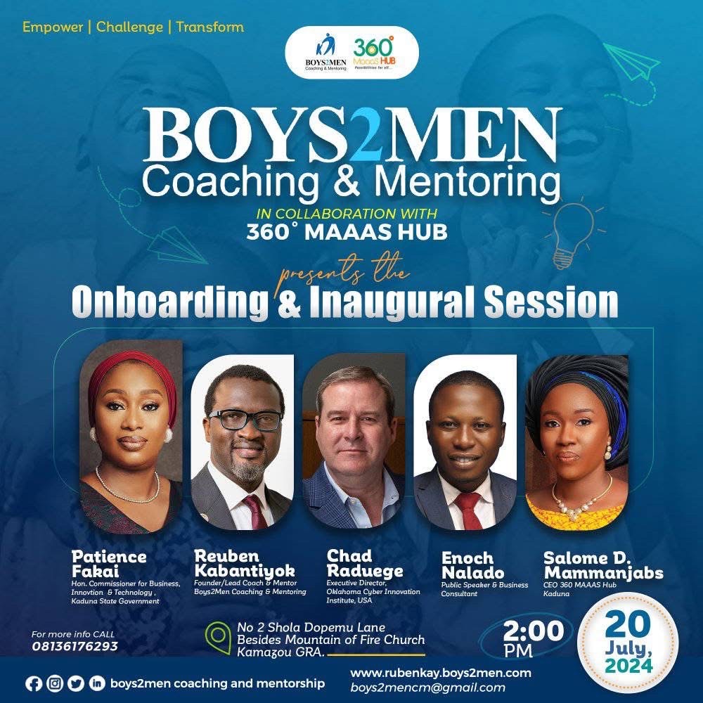 BOYS2MEN COACHING AND MENTORING TRAINING INAUGURATION