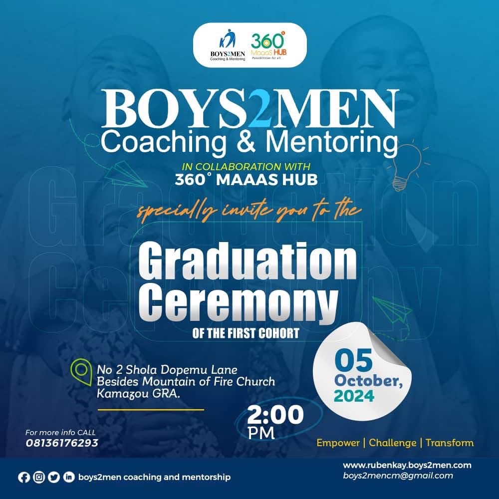 BOYS2MEN COACHING AND MENTORING TRAINING GRADUATION